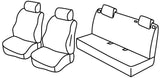 Set coprisedili Superior Nero/Rosso Fiat Grande Punto 5p 09/05>04/12 C15042E QC15042E
