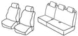 Lampa Set coprisedili Superior - Nero/Blu - Fiat Punto 5p (01/12>04/19) QC15044D