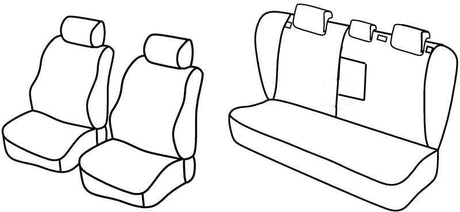 Lampa Set coprisedili Superior - Grigio/Nero - Fiat Croma (05/05>04/11) QE15010C
