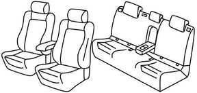 Set coprisedili Superior Beige Volkswagen Golf VII 5p 11/12>12/19 Highline Rline QF37063B