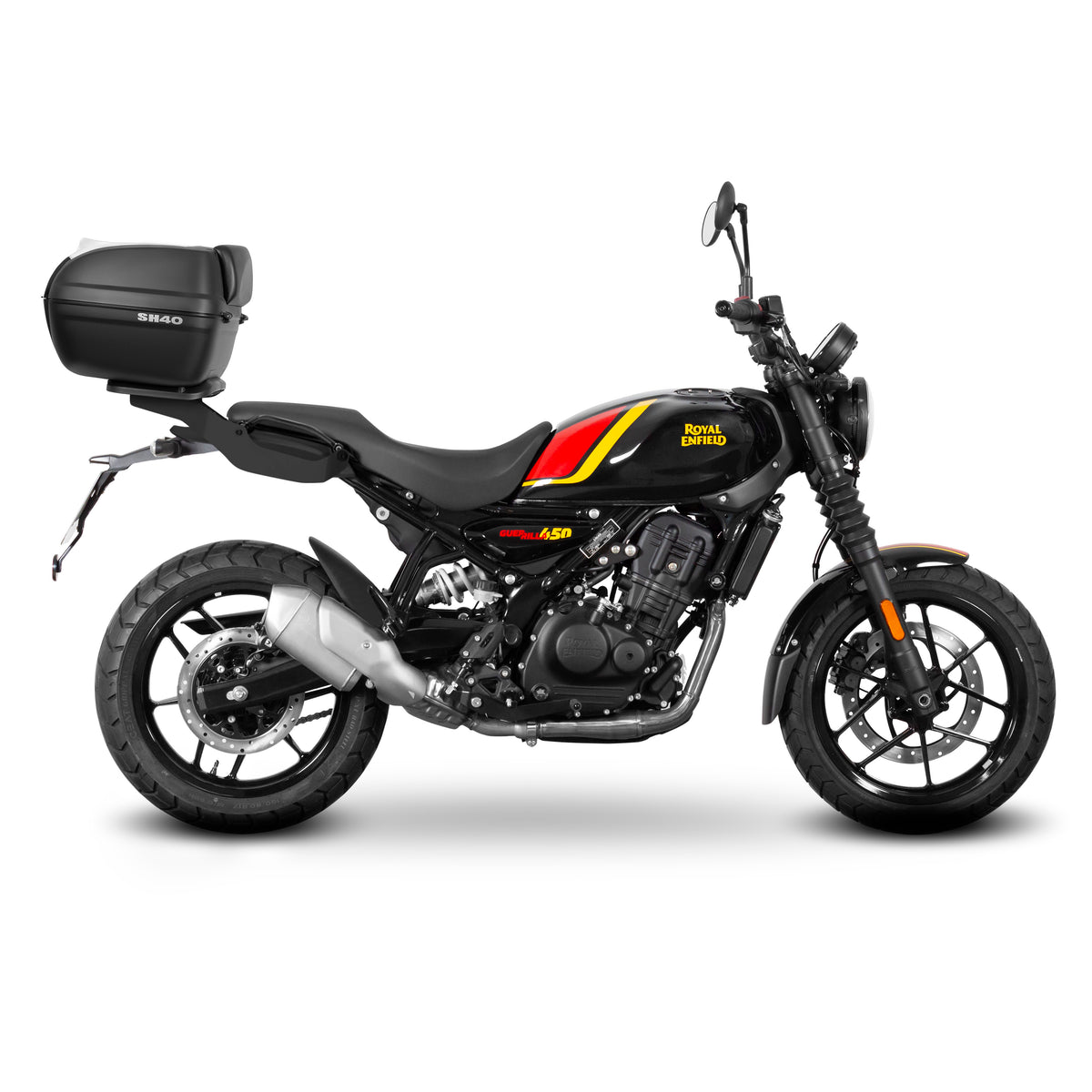 SHAD SH26 Topcase-Kit + Royal Enfield Guerilla 450 24 Halterung