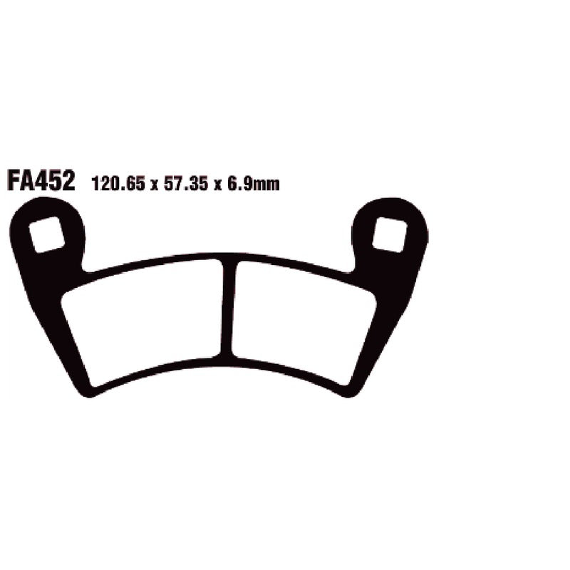 Ebc Pastiglie freno Tt Polaris Ranger 500 08- FA452TT