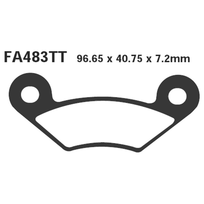Ebc Pastiglie freno Tt Quadzilla 300/320 09-, Keeway Gtx300 FA483TT
