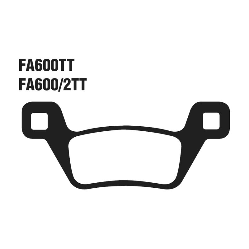 Ebc Pastiglie freno Tt Kymco Mxu 500 09- Anteriore FA600TT