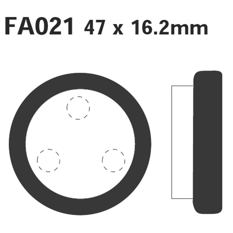 Ebc Pastiglie freno R Yamaha Yfm 350 87-95 Posteriore FA021