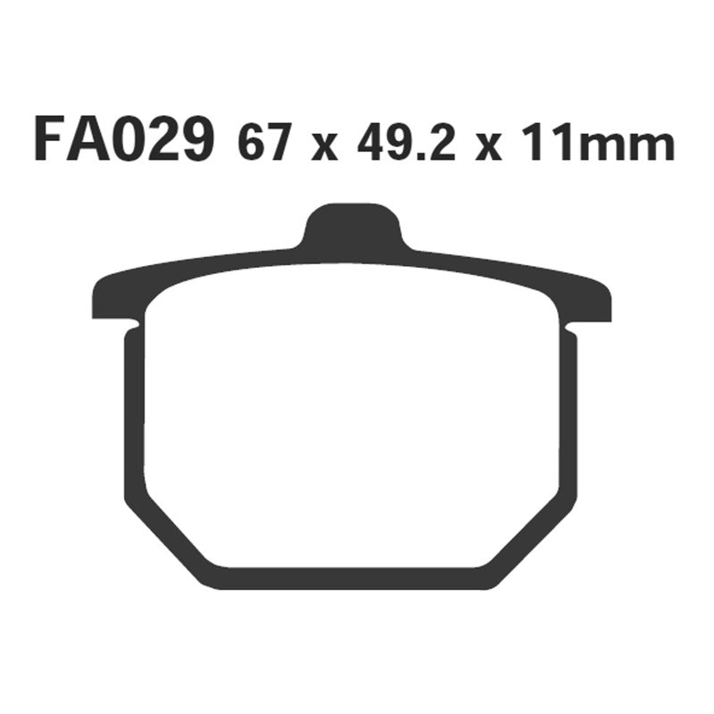Ebc Pastiglie freno Honda Cx 500-Cbx100080- FA029