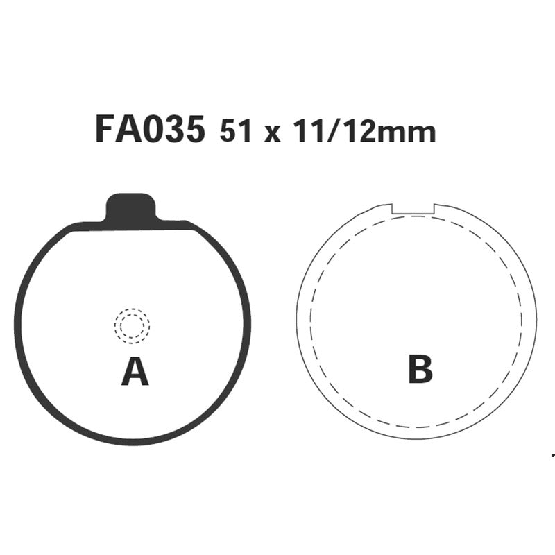 Ebc Pastiglie freno Suzuki Gs 400/75077-80 FA035