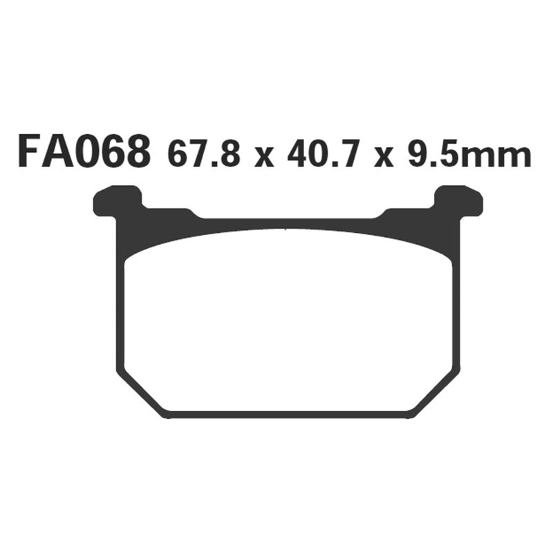 Ebc Pastiglie freno Kawasaki Gpz 550/750/1100 82- FA068