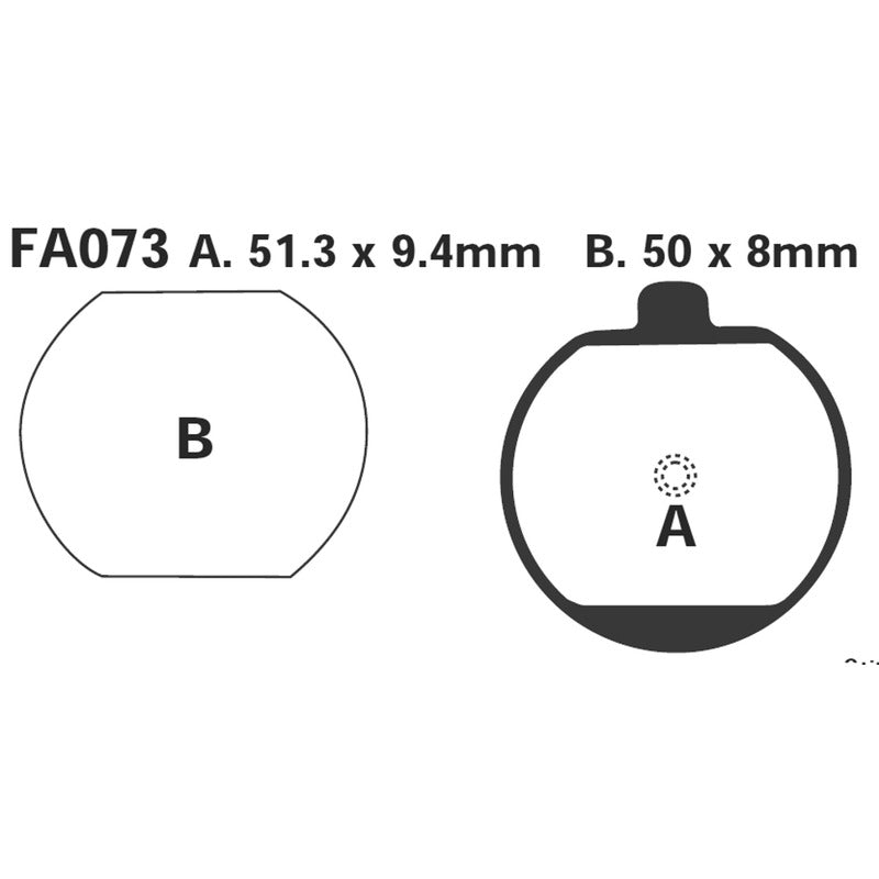Ebc Pastiglie freno Kawasaki Z 250/1000 -80 Anteriore FA073