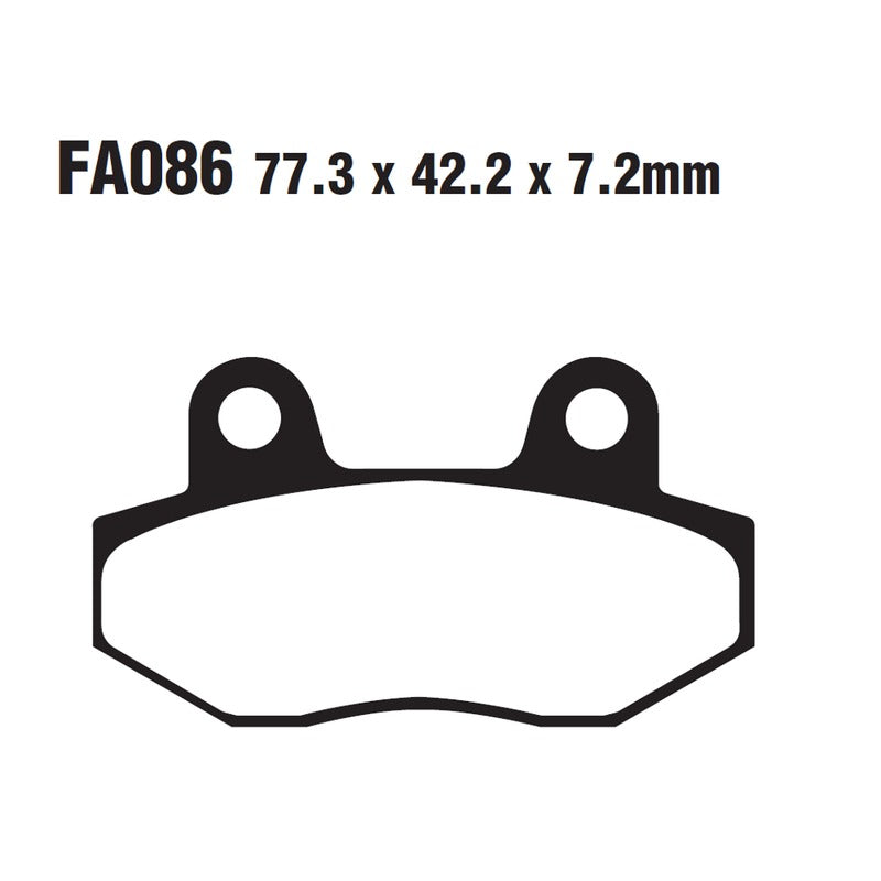 Ebc Pastiglie freno Hyosung Gt 125/250 FA086/2