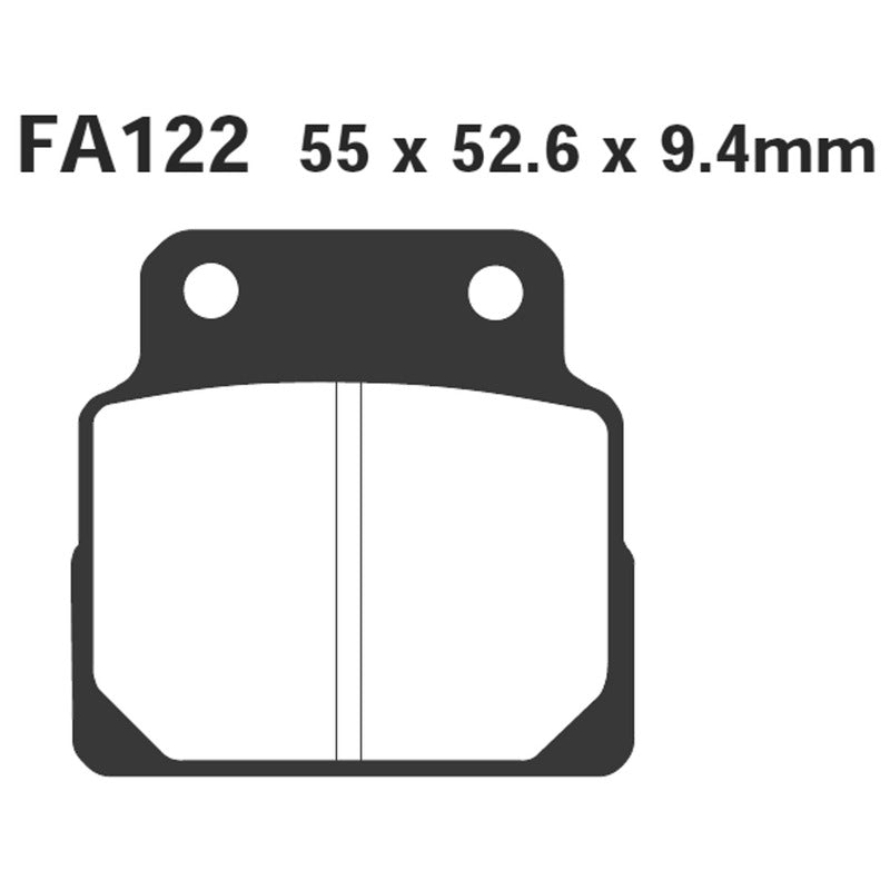 EBC Bremsbeläge Honda CB 450 89-92 Vorder-/Hinterachse FA122