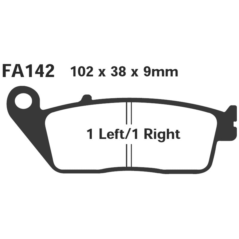 Ebc Pastiglie freno Honda Vfr 750 F - Suzuki burgman FA142