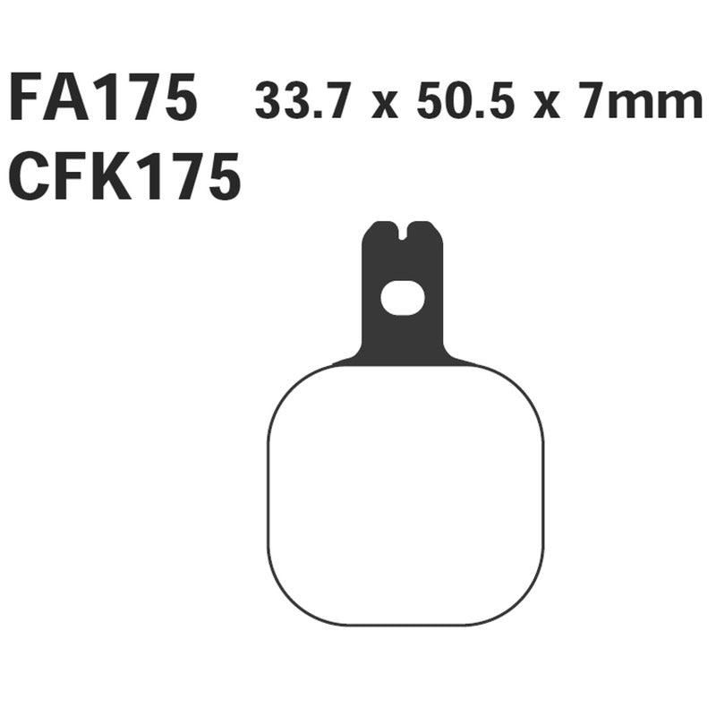 EBC Harrison Billet 4/6 Piston Front Brake Pads FA175