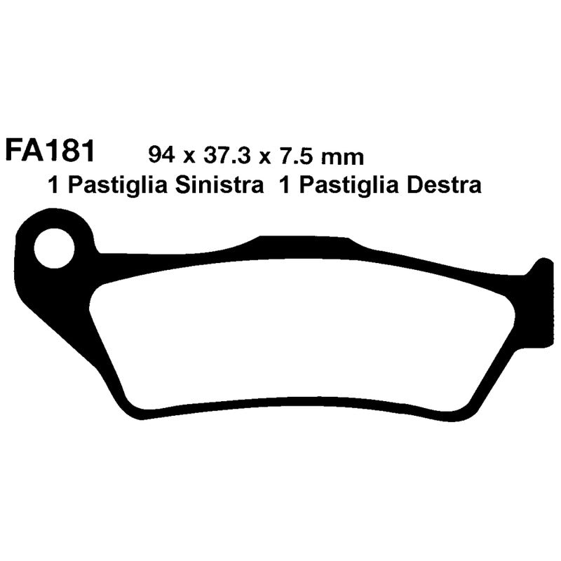 Ebc Pastiglie freno Ktm Husqvarna FA181TT