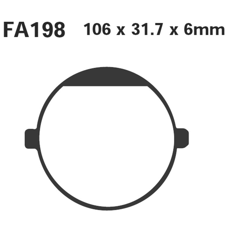 Ebc Pastiglie freno Cagiva-Cz-Jawa FA198