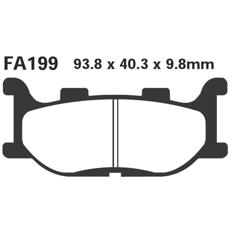 EBC Bremsbeläge Yamaha FZ6/Fazer 600 Vorderachse ABS - MT03 660 Vorderachse FA199