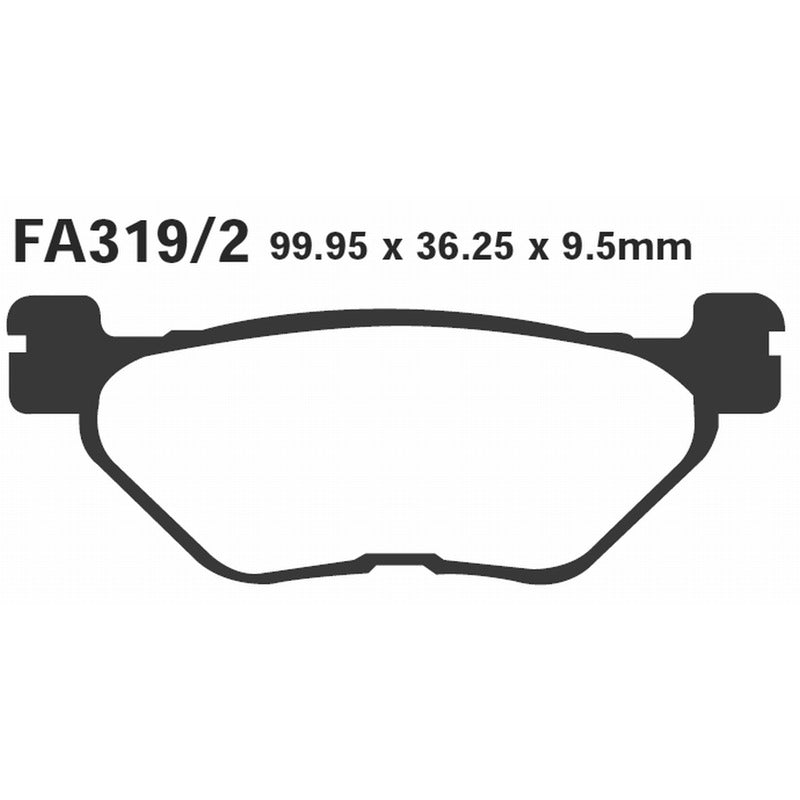 EBC Brake Pads Yamaha TDM 900 Rear FA319/2