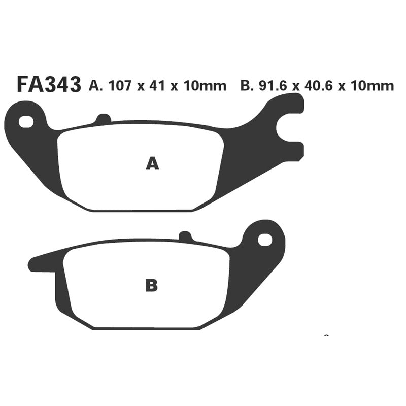 Ebc Brake Pads Honda Xl125 Varadero 01- FA343