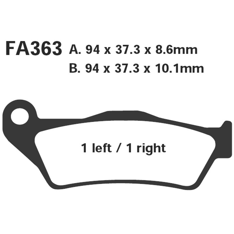 EBC Brake Pads BMW 1150/850 Rear FA363