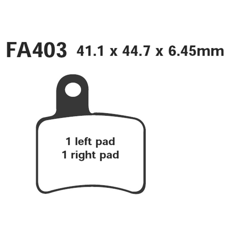 Ebc Pastiglie freno Beta Rev 3 250/27005-07 Posteriore FA403