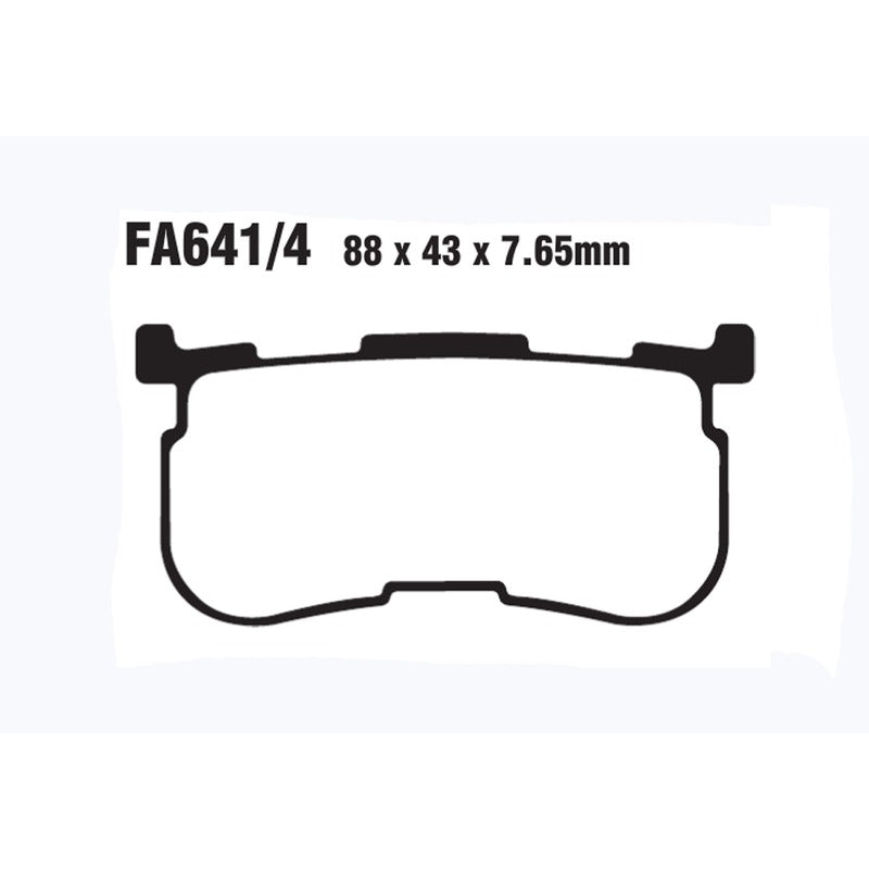 Ebc Pastiglie freno Hh HD Trike Tri Glide Ultra Posteriore 14- Anteriore FA641/4HH