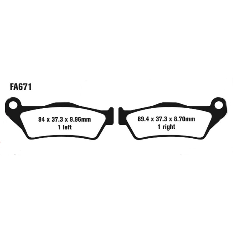 Ebc Pastiglie freno Bmw K1200 07-10 K1300 09-15 Posteriore FA671