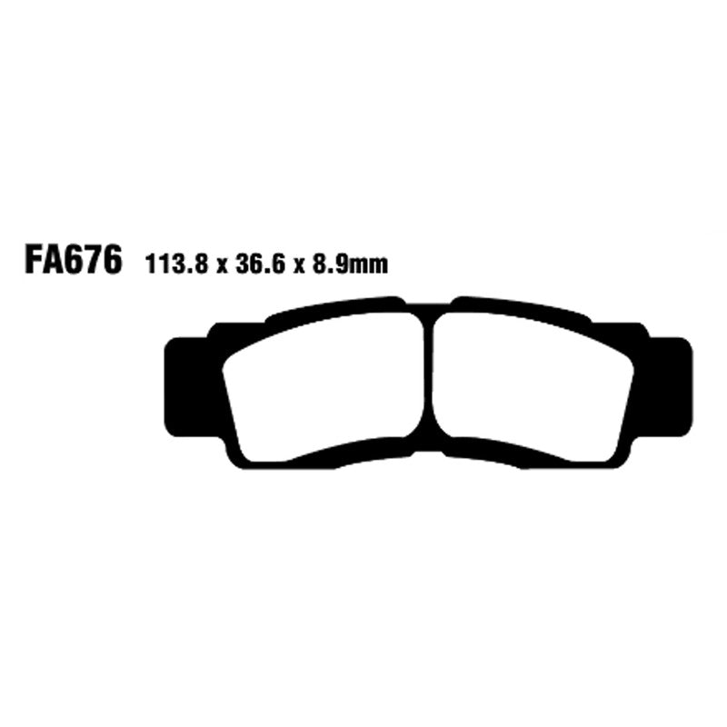 Ebc Pastiglie freno Tt Yamaha Yxr 100016- Anteriore FA676TT