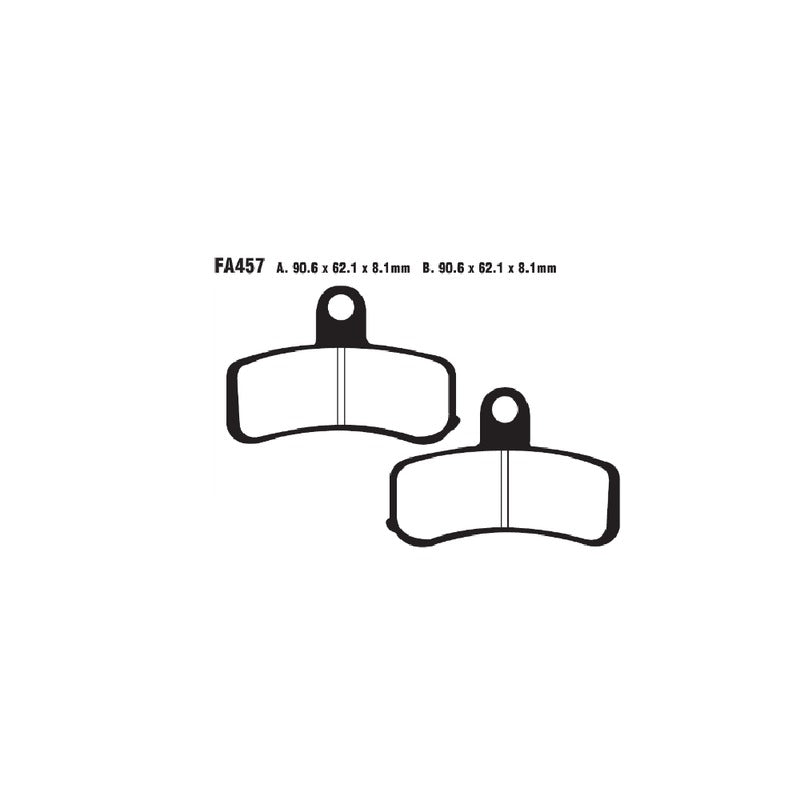 Ebc Pastiglie freno V Harley davidson Anteriore FA457V