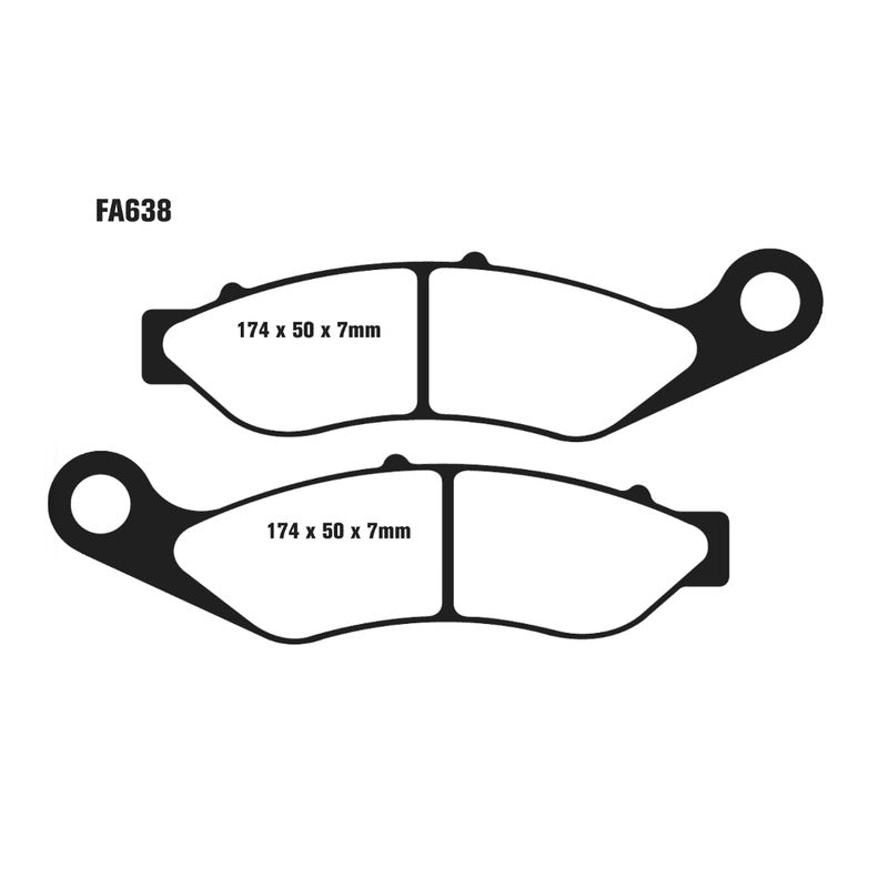 Ebc Brake Pads V Harley Davidson Trike Tri Glide Ultra 14- Front FA638V