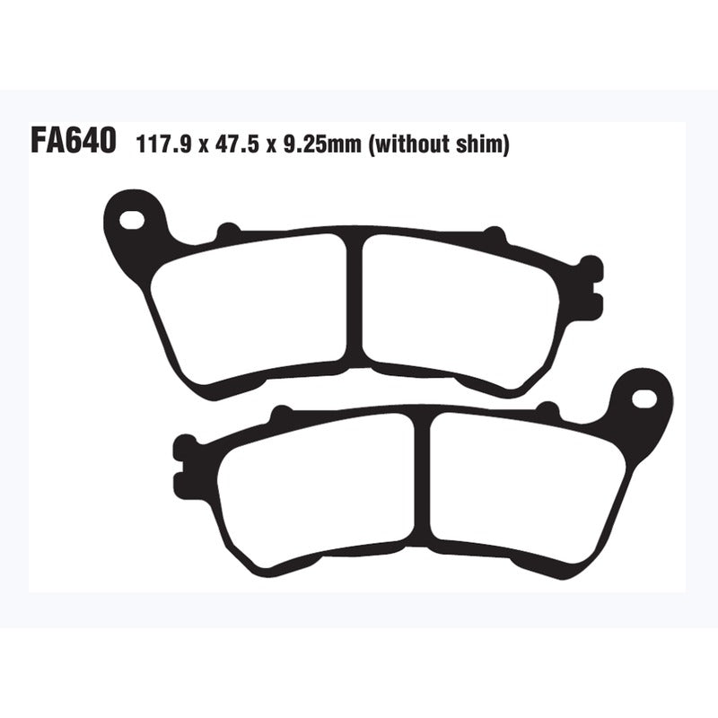 Ebc Brake Pads Harley Davidson Xl 883/1200 14- FA640