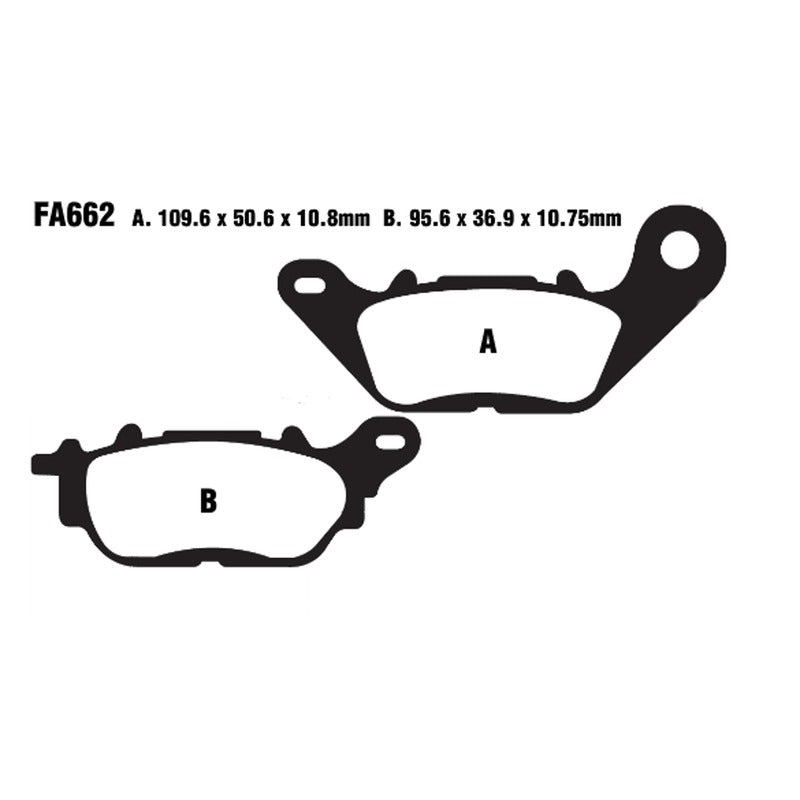 Ebc V brake pads Yamaha Yzf R3 15- FA662V