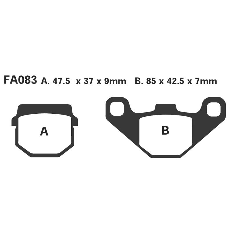 Ebc Brake pads R Kawasaki Kx-Kmx FA083R