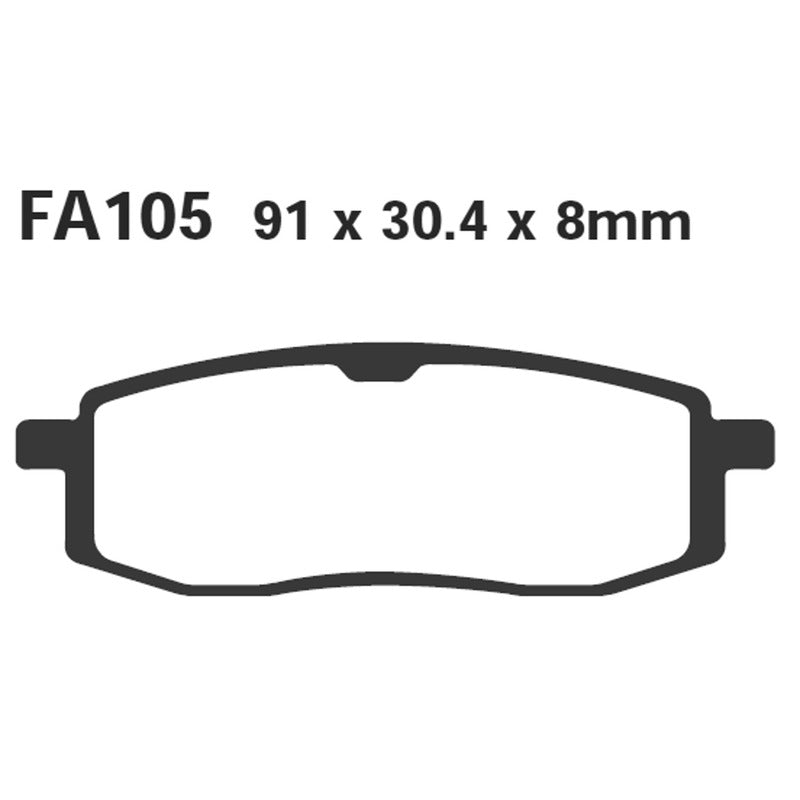 Ebc Brake Pads R Yamaha Tt600 -92 FA105R