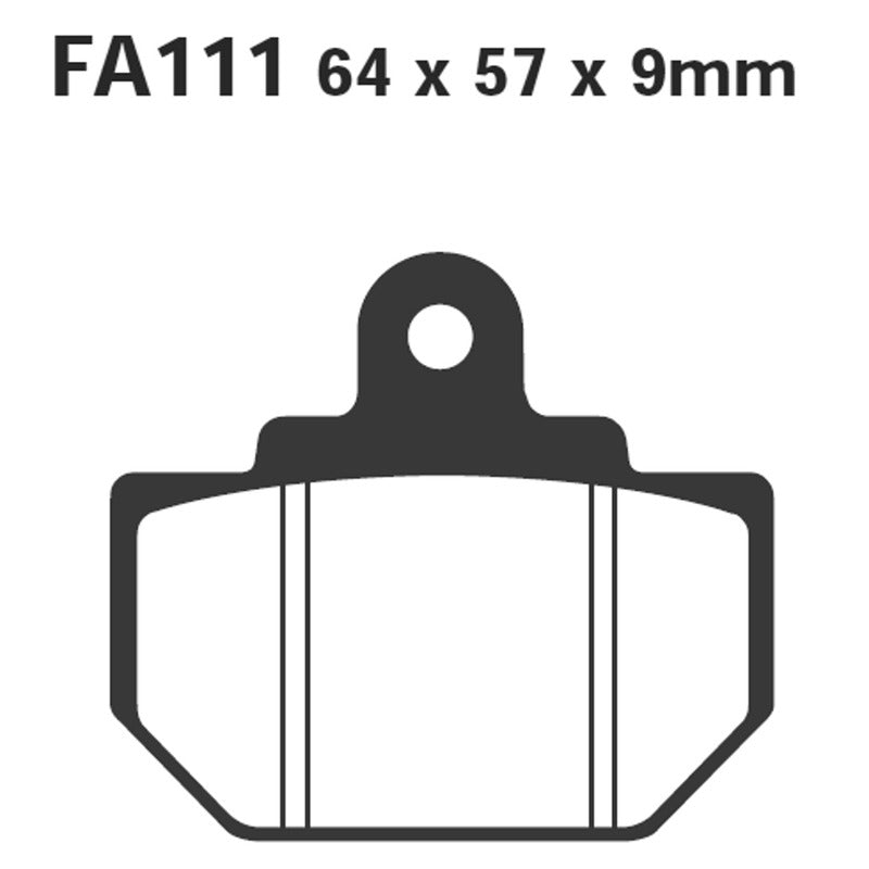Ebc Brake Pads R Honda Fl 400 Pilot 89-93 Rear FA111R