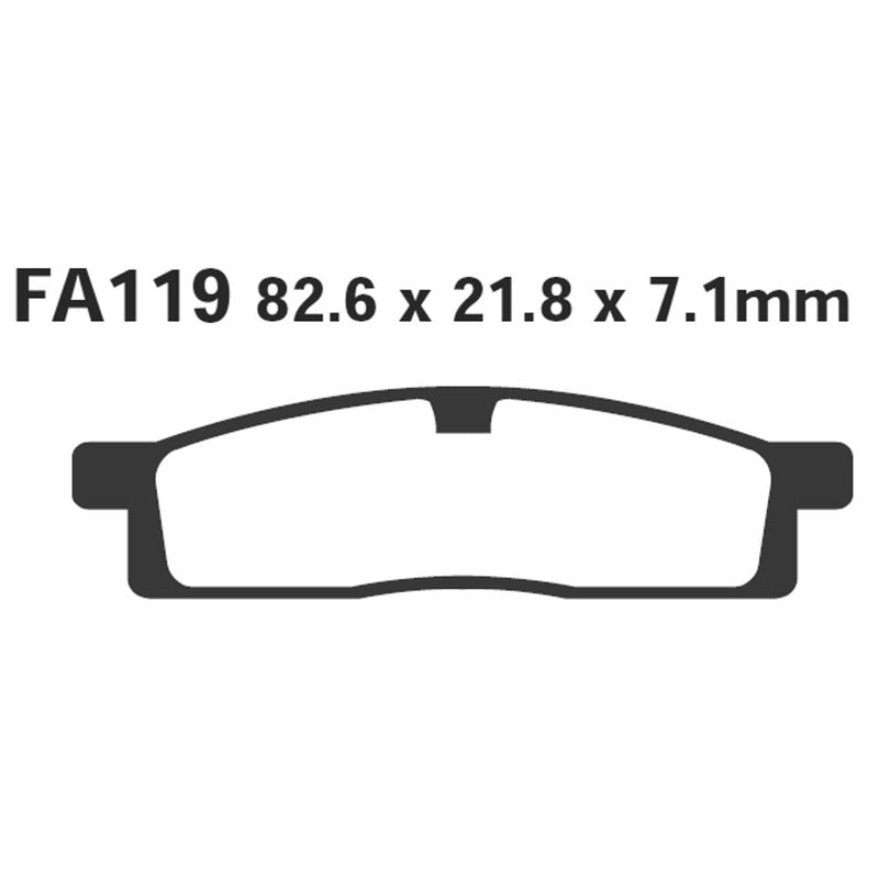 Ebc Brake Pads R Yamaha Yz 85 02-09 Front FA119R