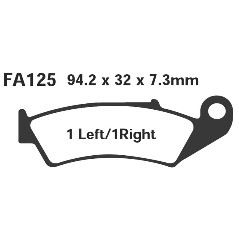 Ebc Pastiglie freno R Honda Crm125R Anteriore FA125R