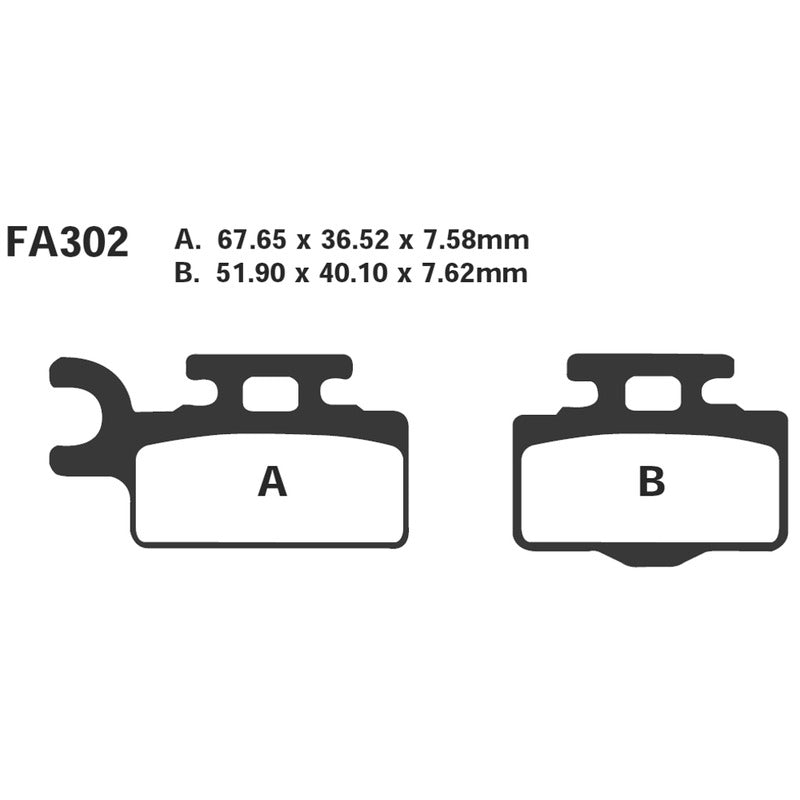 Ebc Brake Pads R Kawasaki-Suzuki FA302R