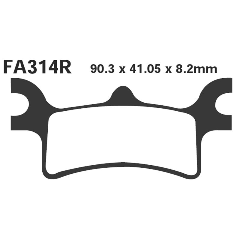 Ebc Brake Pads R Polaris Sportsman 4X4 Rear FA314R