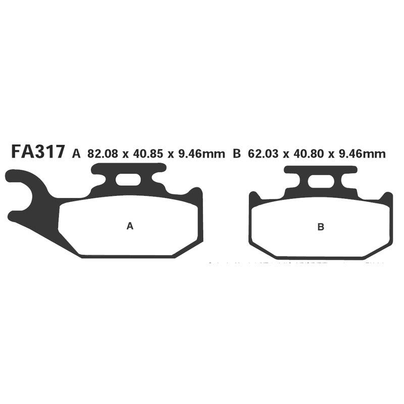 EBC Brake Pads R Suzuki - Bombardier FA317R