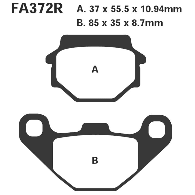 Ebc Brake Pads R Suzuki 500 Vinson 03-06 Rear FA372R