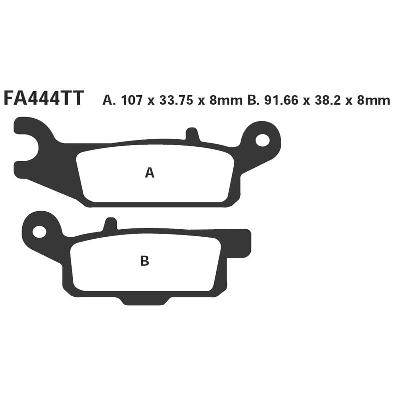 Ebc Brake Pads R Yfm 700 Grizzly 07- Front Right FA444R