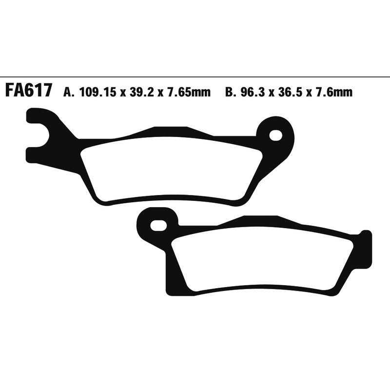 Ebc Brake pads R Can Am Outlander800/1000 12- Renegade FA617R