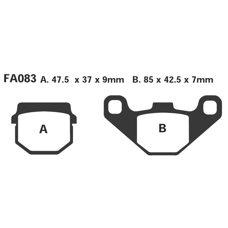 Ebc Pastiglie freno Sfa peugeot -Suzuki-hyosun SFA083