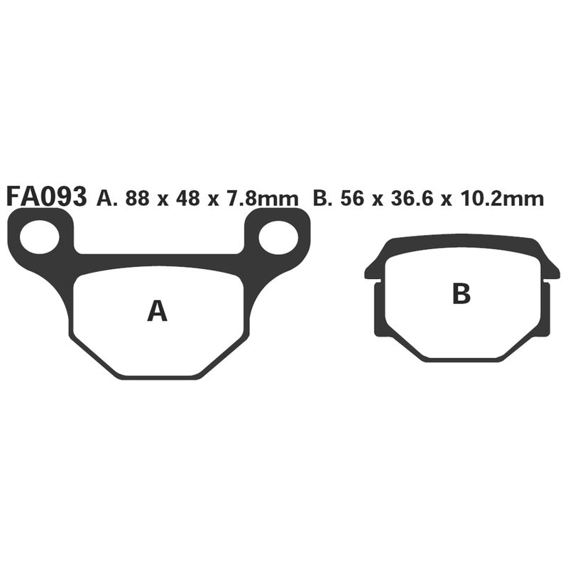 Ebc Brake Pads Sfa Keeway-Derby 250 SFA093