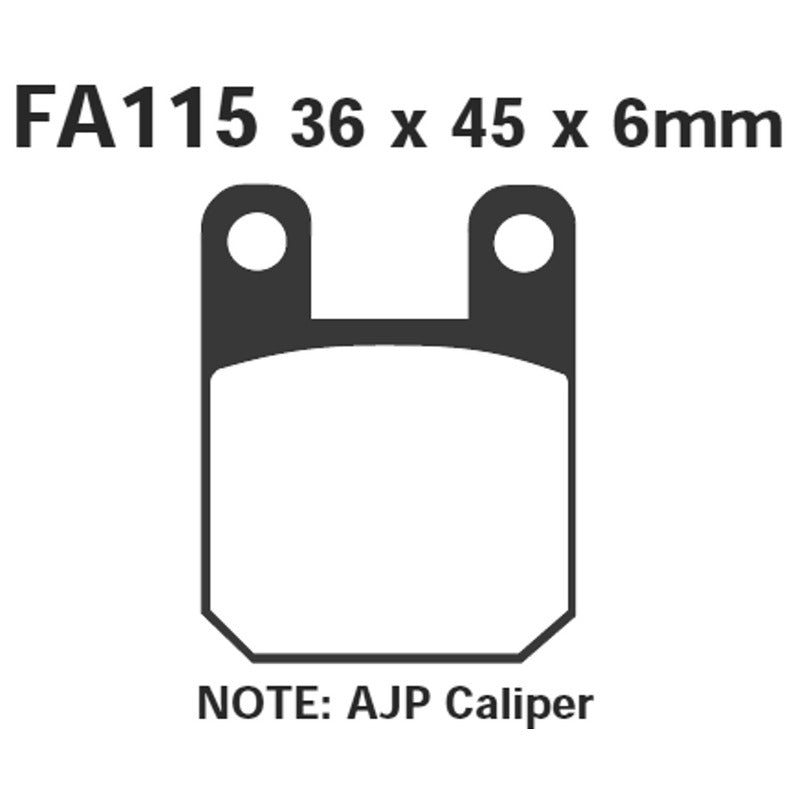 Ebc Pastiglie freno Sfa peugeot -Italjet-Suzuki SFA115
