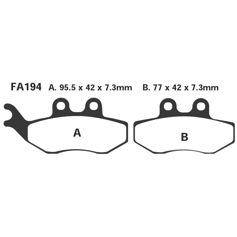EBC SFA HH Bremsbeläge für Aprilia, Piaggio, Gilera und Malaguti SFA194HH