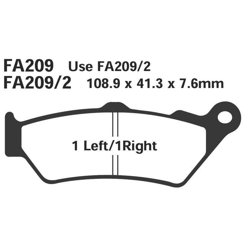 Ebc Pastiglie freno Sfa Hh Bmw C1 125/200 99-03 SFA209/2HH