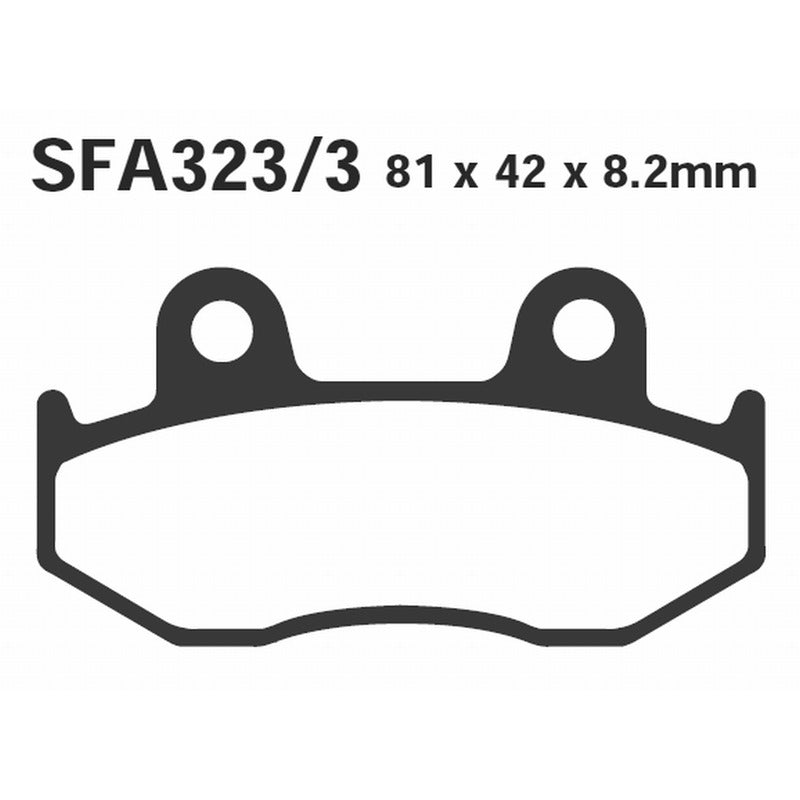 Ebc Pastiglie freno Sfa Hh Suzuki An 250/400 Burgman 98-00 Posteriore SFA323/3HH