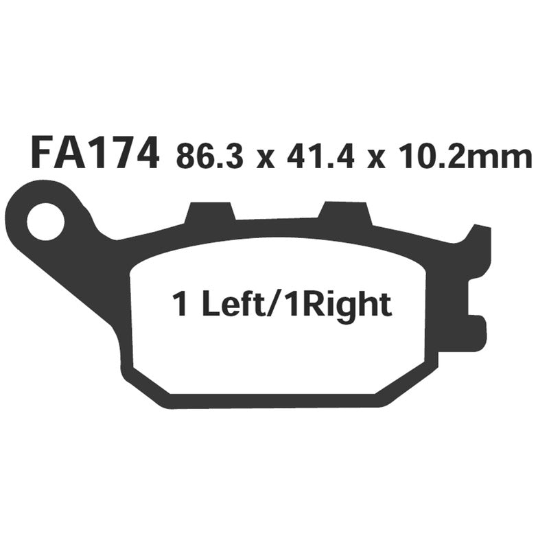 Ebc Pastiglie freno Hh Honda Cbr 600 Rr cbr 900 Rr FA174HH