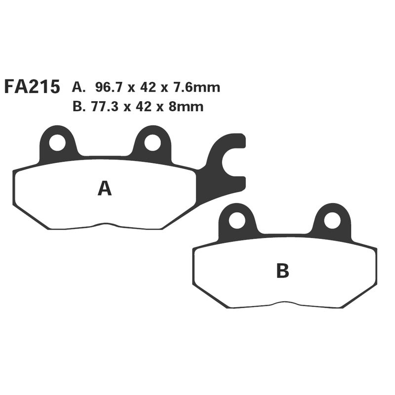 Ebc Brake Pads Hh Triumph Tiger Antdx FA215HH